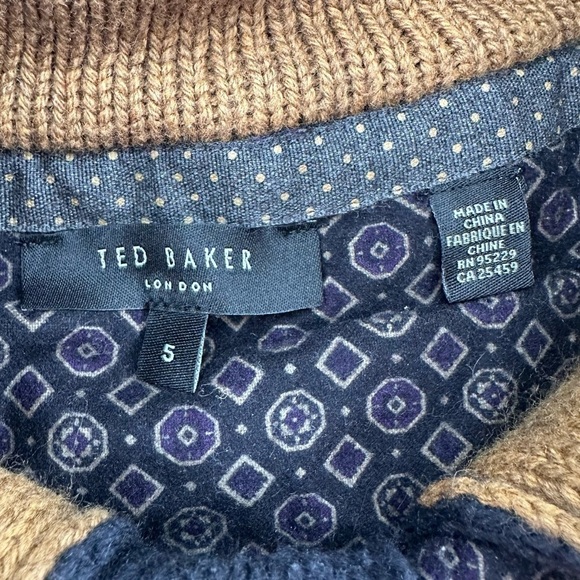 Ted Baker Glaston Navy Blue Sweater Mens Size TB5 US XL - Picture 3 of 7